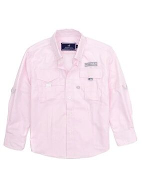 Properly Tied Pink Long-Sleeve Fishing Shirt